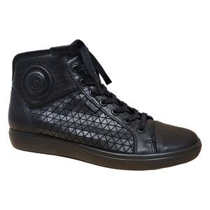 Ecco Soft 7 Hi Top Sneakers Black Women's 38‎